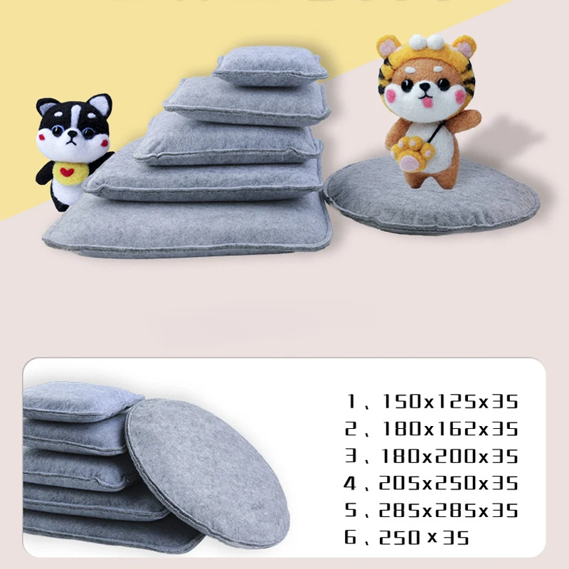 Multi-Size Needle Felting Mat Pad Wear-Resistant Needle Felt Cushion For Handmade Wool DIY Felting Plush Crafts