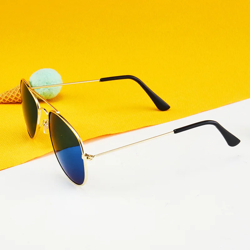 Color Matching Sunglasses Kids Sunglasses Fashion Colorful Boys Girls Reflective Sun Glasses Children Baby UV400 Outdoor High Definition Eyewear