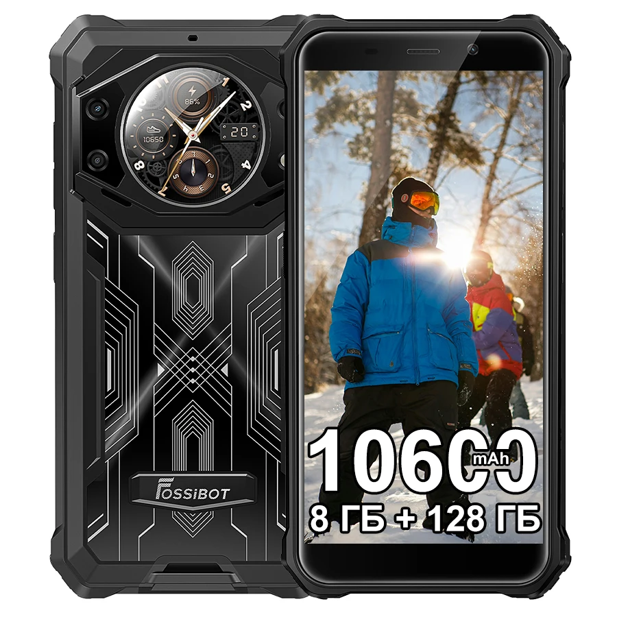 FOSSiBOT F 101 PRO 8 GB 128 GBスマートフォン10600 mAh 18 W急速充電