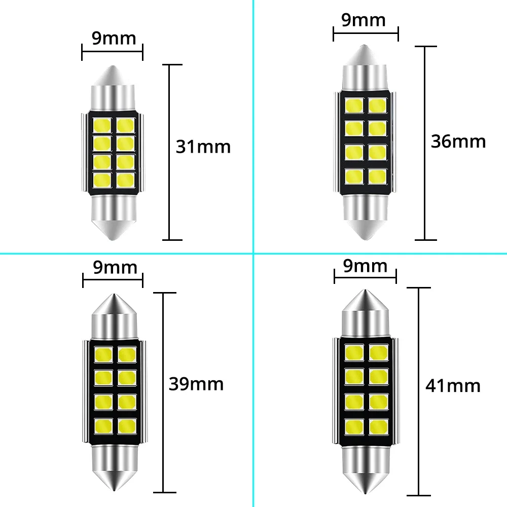 ڵ 佺 C5W C10W ڵ  LED, ڵ   , ׸ ,  DC 12V, 31mm, 36mm, 39mm, 41mm, 2835 SMD 8 Ĩ, 10 