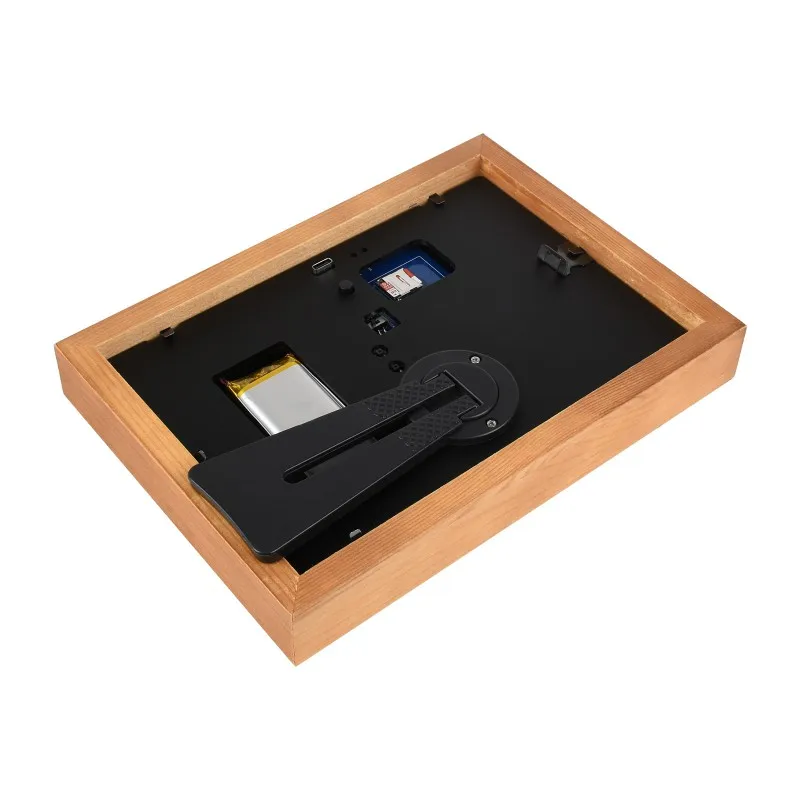 7.3inch ACeP 7-Color E-Paper With Solid Wood Photo Frame Ultra-Long Standby 800 &times; 480 Resolution Batteries Optional e paper display
