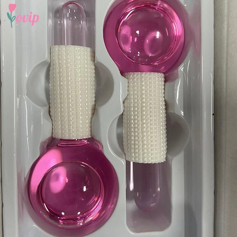 Crystal Face Roller Ball Facial Massager Ice Roller For Face Magic Cold Ball For Eye Massage Beauty Ice Hockey Energy Skin Care facial massager facial beauty instrument eye massager