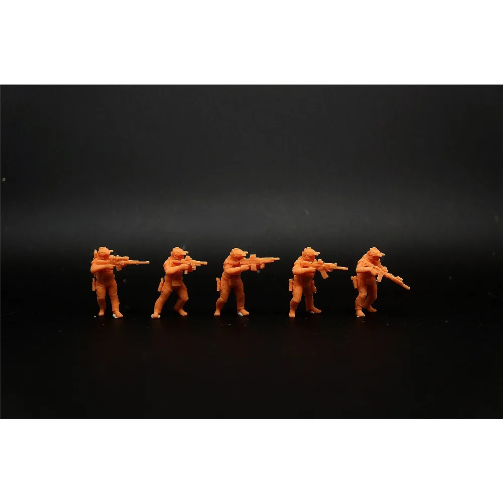 

1/72 Современный русский спецназ SSO 5 человек геном микроминиатура солдат