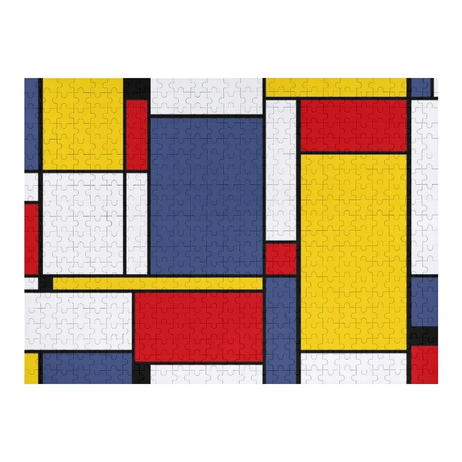 

Mondrian Art Jigsaw Puzzle For Children Custom Wooden Gift Wooden Name Puzzle
