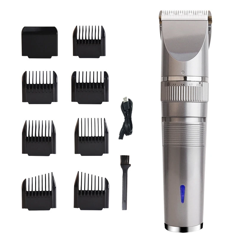 

1Set Professional Hair Clipper USB Rechargeable Hair Clipper Men Haircut Ceramic Blade Shave Hair Clipper ABS+PC