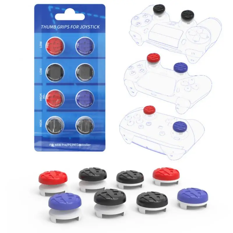 For PS5 PS4 Switch Pro Joystick Caps Heightened Thumb Grip Stick Joystick Extender Caps For PS5 Gamepad Controllers Accessories 