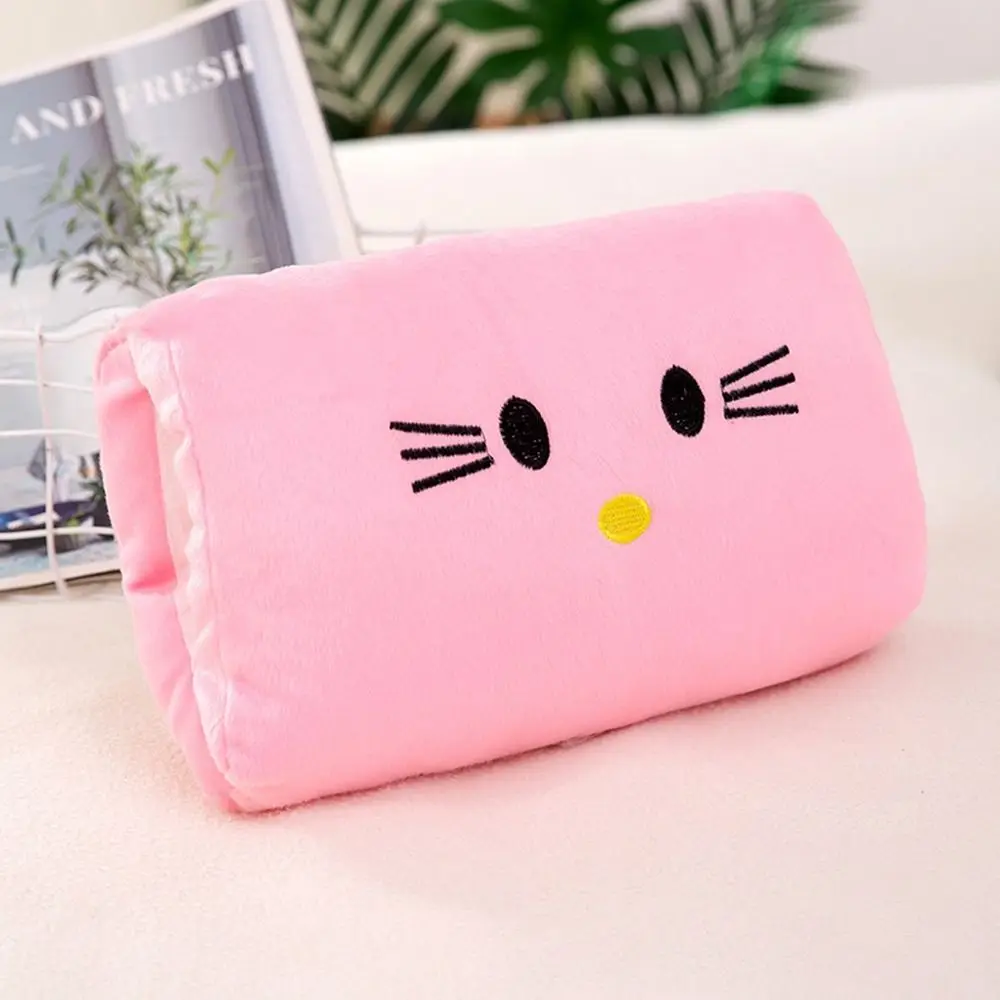 Winter Hand Warmer Pillow Plush Toy Cute Animal Handy Covered Office Nap Pillow Female Gift 4