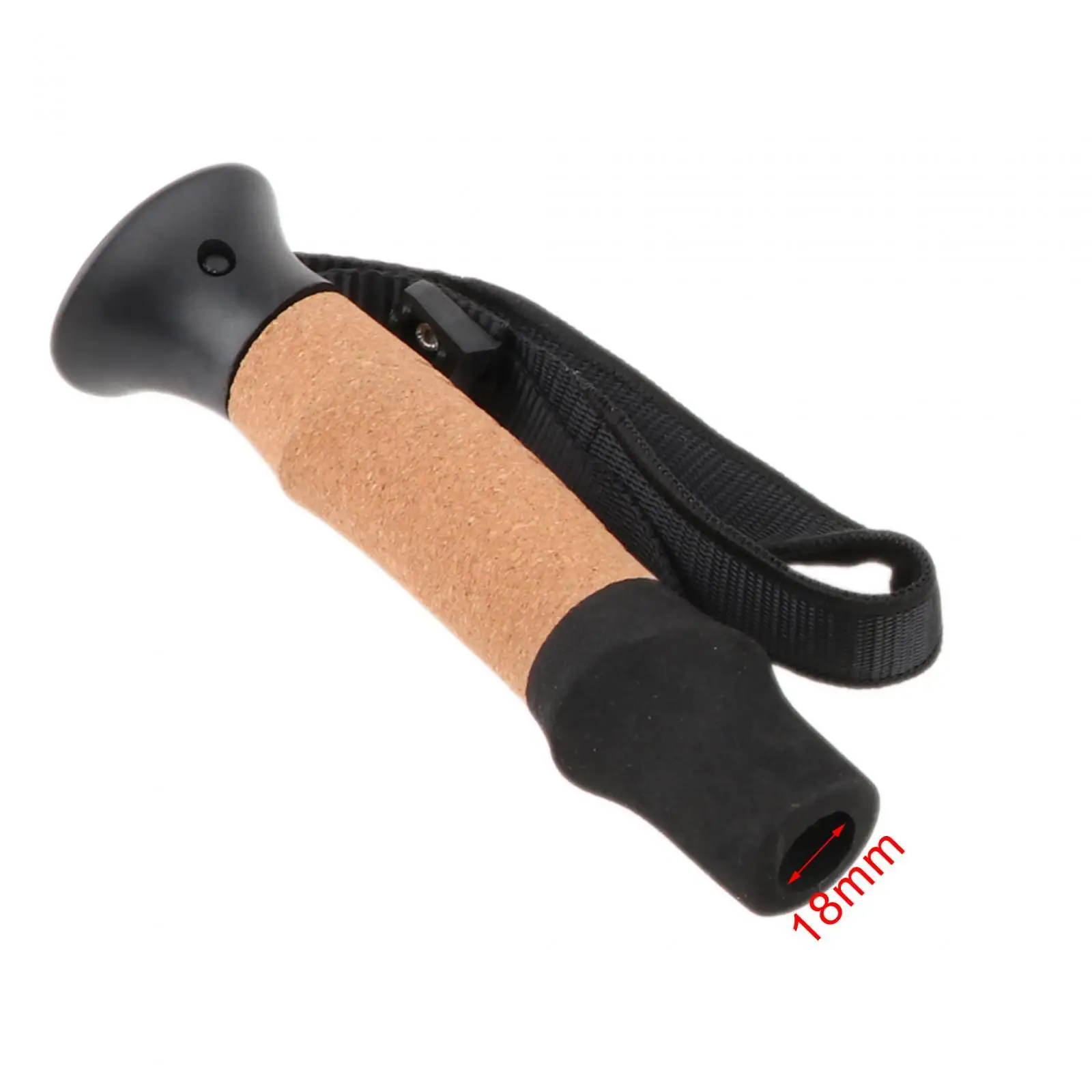 Trekking Pole Handle Adapter with Hand Strap Portable Durable Anti Slip Walking Stick Walking Cane for Travel Outdoor Camping