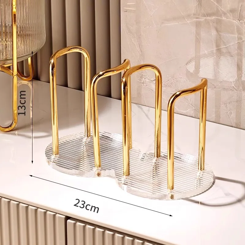 Thickened Acrylic Disposable Paper Cup Holder Sturdy And Durable Household Water Dispenser Cup Holder High-end Storage Rack cup storage holder