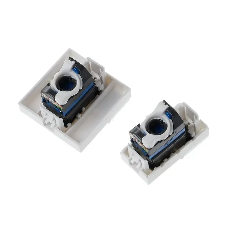 이더넷 월 플레이트, RJ45 키스톤 커플러 인서트가 있는 키스톤 잭 월 플레이트, 암-암 Cat6 키스톤 잭