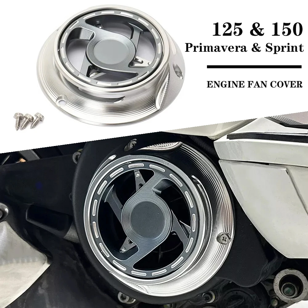 New Rotating Cooling Fan Cover For Vespa Sprint Primavera 150 125 ...