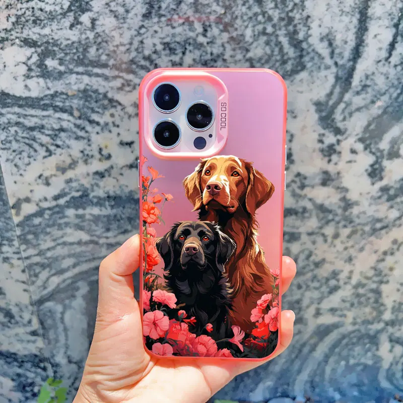 Lustige Cartoon-Hunde-Handyhülle für draußen für iPhone 17 16 15 14 13 12 11 Pro Max Mini 14 15 16 Plus Stoßfeste Laser-Cover – Detail 7