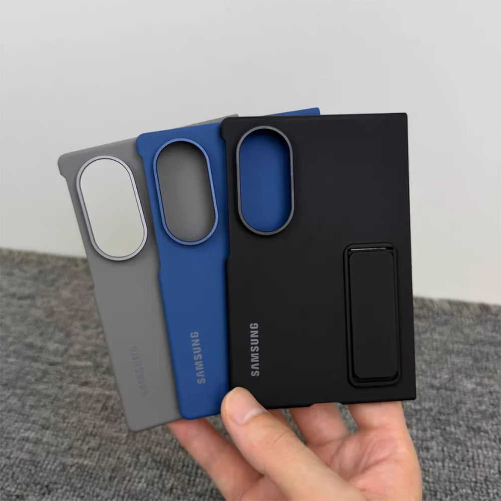 Luxury Matte Hard Shell Case with Kickstand and Camera Protection