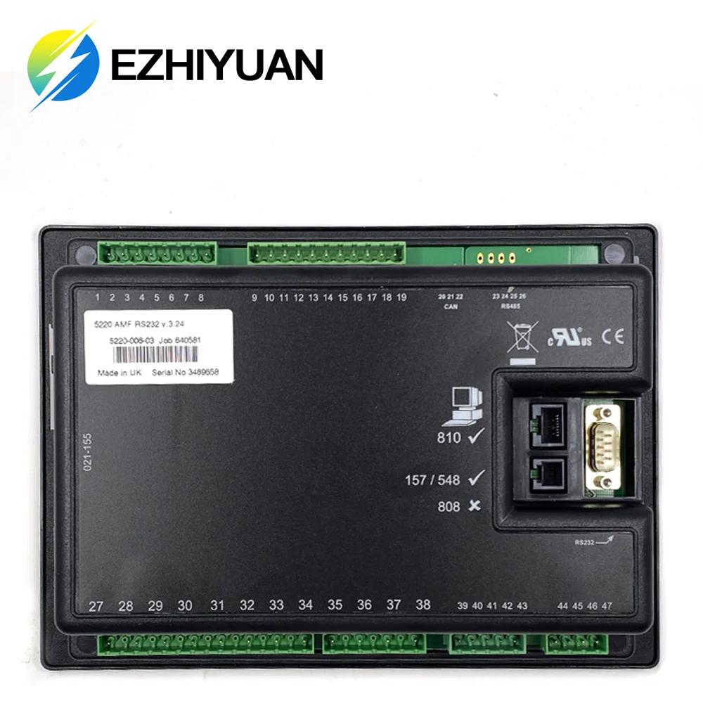DSE5220 발전기 전자 제어 패널 딥 씨 DSE 5220 발전기 엔진 예비 부품 자동 시작 제어 패널
