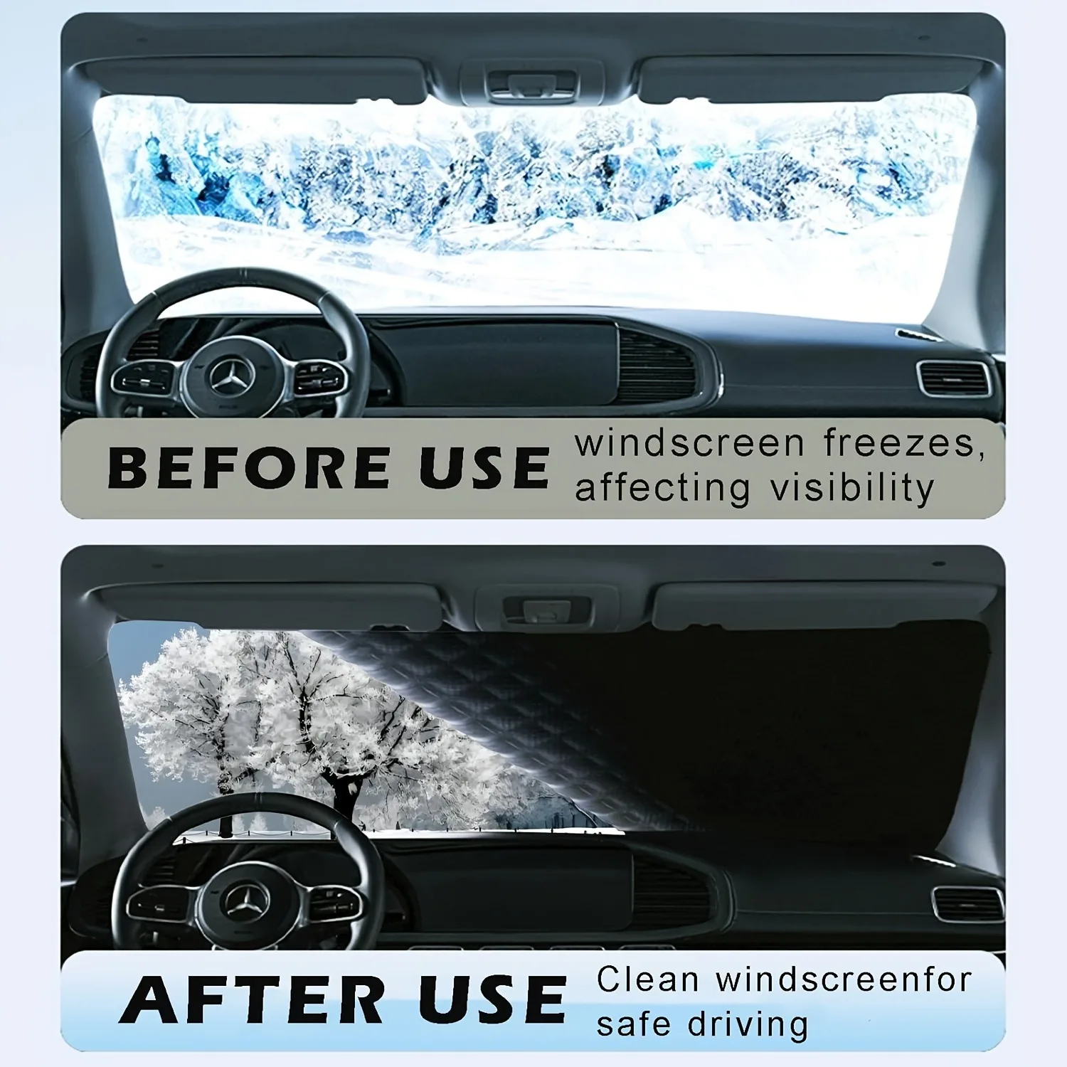 Auto Schnee Schild Sonnenschirm Magnetische Anti Frost Windschutzscheibe Abdeckung Winter Auto Frontscheibe Schutz Anti Eis Fahrzeug Schnee Abdeckung – Detail 9