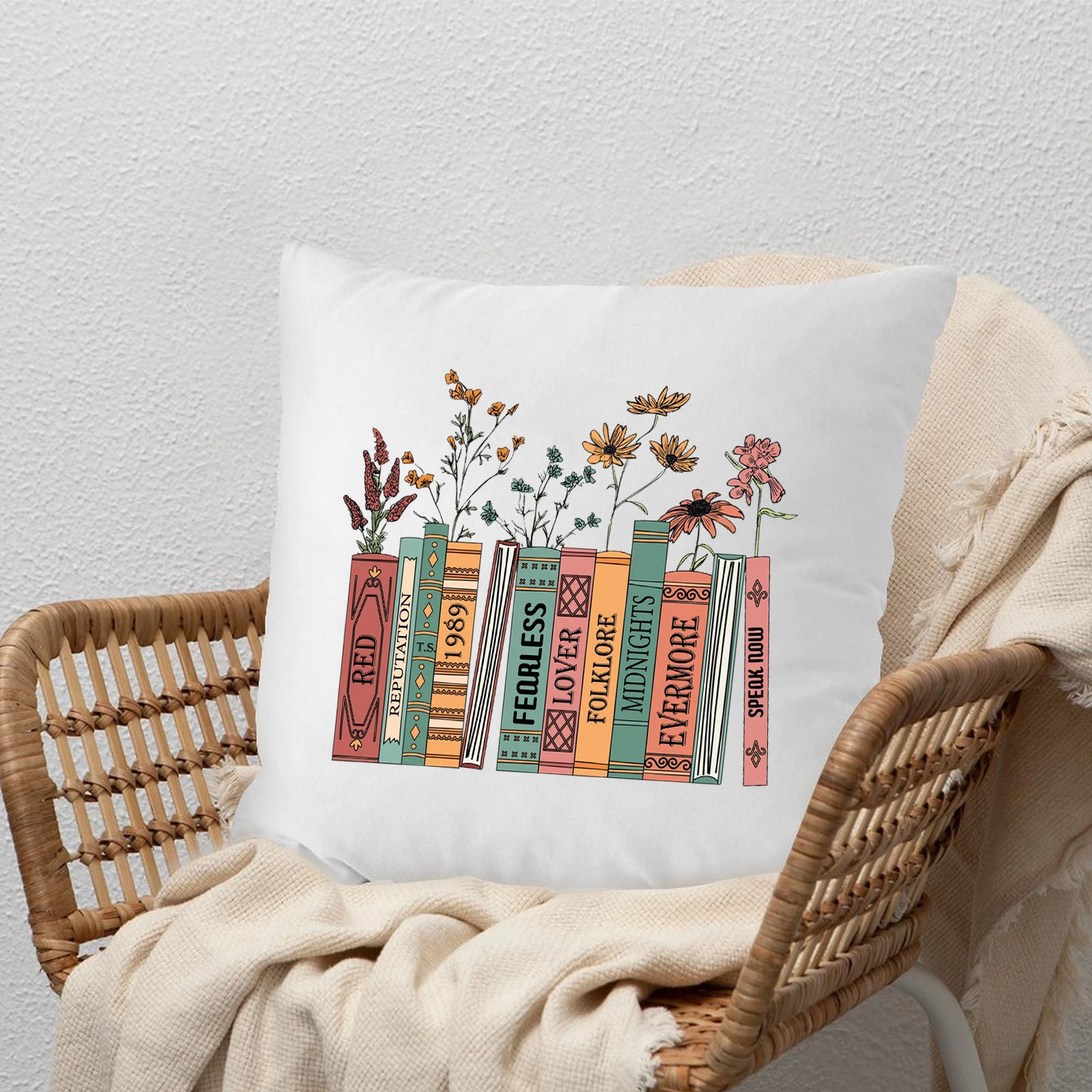 

Декоративная наволочка для поклонников, с музыкальным альбомом