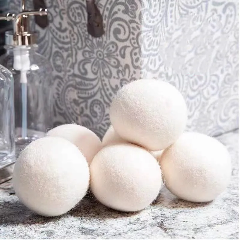 Laundry Ball Wool Dryer Balls Pure Wool Anti-Entanglement Reusable Prevent Static Electricity Softener Sticky Hair Washing Machine Accessorie