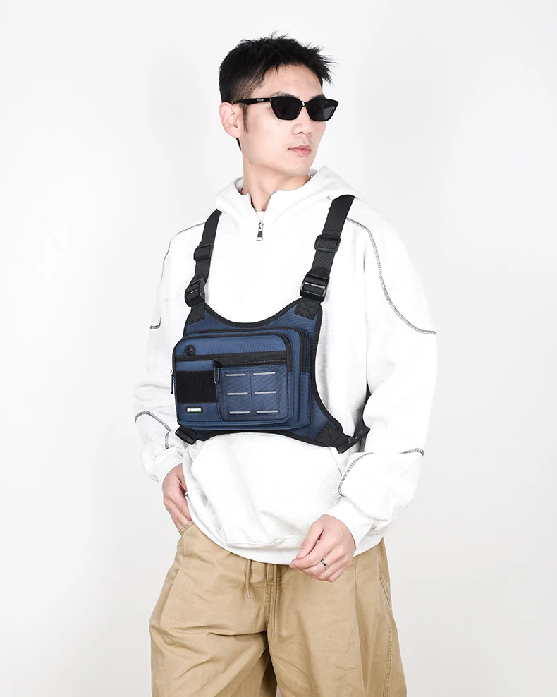 Tactical Functional Men Vest Bag Waist Packs High Quality Waterproof Men Pack Bag Backpack Fashion Trends Men Sling Bag Shoulder
