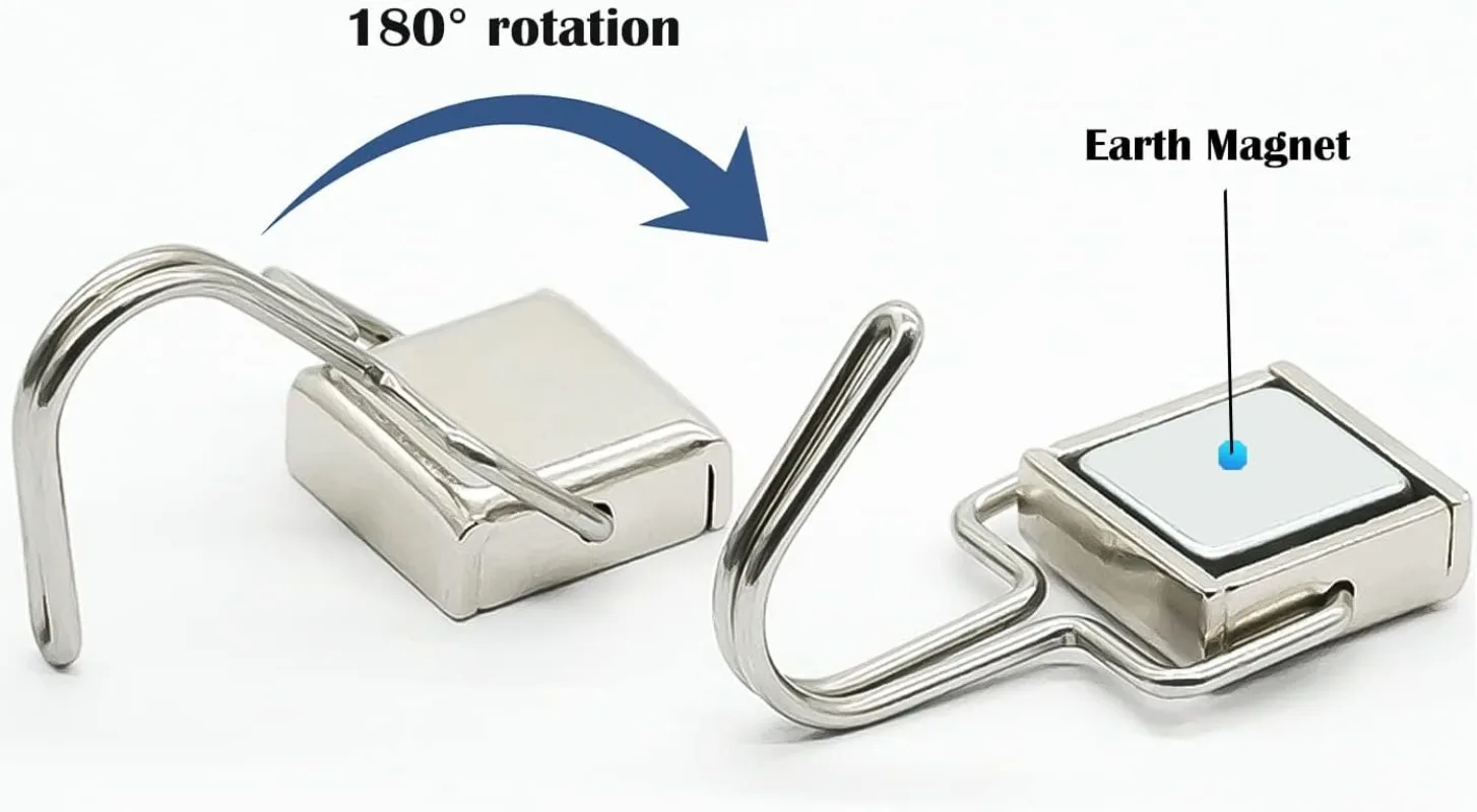Starke magnetische Haken, Mehrzweck-Aufbewahrungshaken, für Zuhause, Küche, Bar, Aufbewahrungshaken, Schlüsselaufbewahrungshaken, Badezimmer-Aufhänger – Detail 6