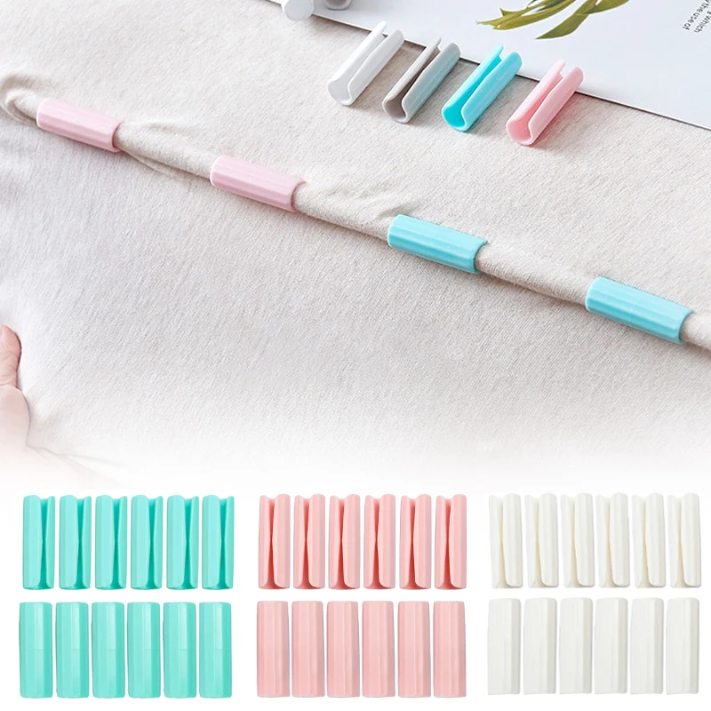 Slip-Resistant Bedsheet Clips - Strong Grip Mattress Fasteners, Set of 12