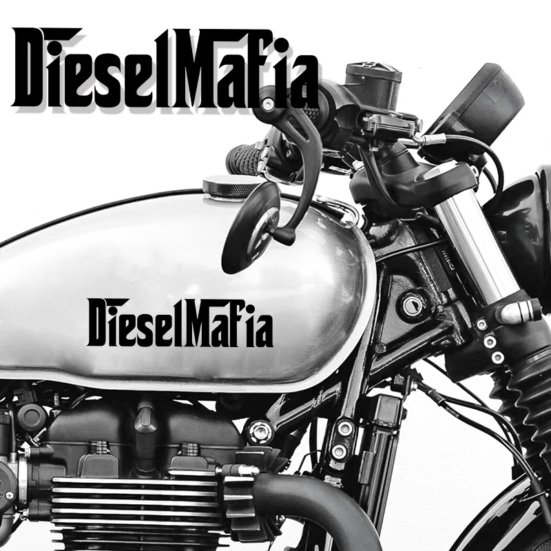 Diesel Mafia Motorcycle Stickers for Body Fuel Tank Helmet Oilproof Decals for KTM YAMAHA Mt07 Honda Suzuki Kawasaki Z900 Vespa train model roco ho 1 87 75972 tanker cargo transport vehicle diesel locomotive carriage oil tank gatx aging 6 sections