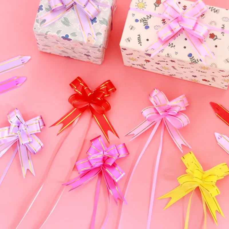 컬러 풀 보우 리본 DIY 선물 포장 크리스마스 발렌타인 데이 생일 선물 포장 웨딩 파티 장식 용품