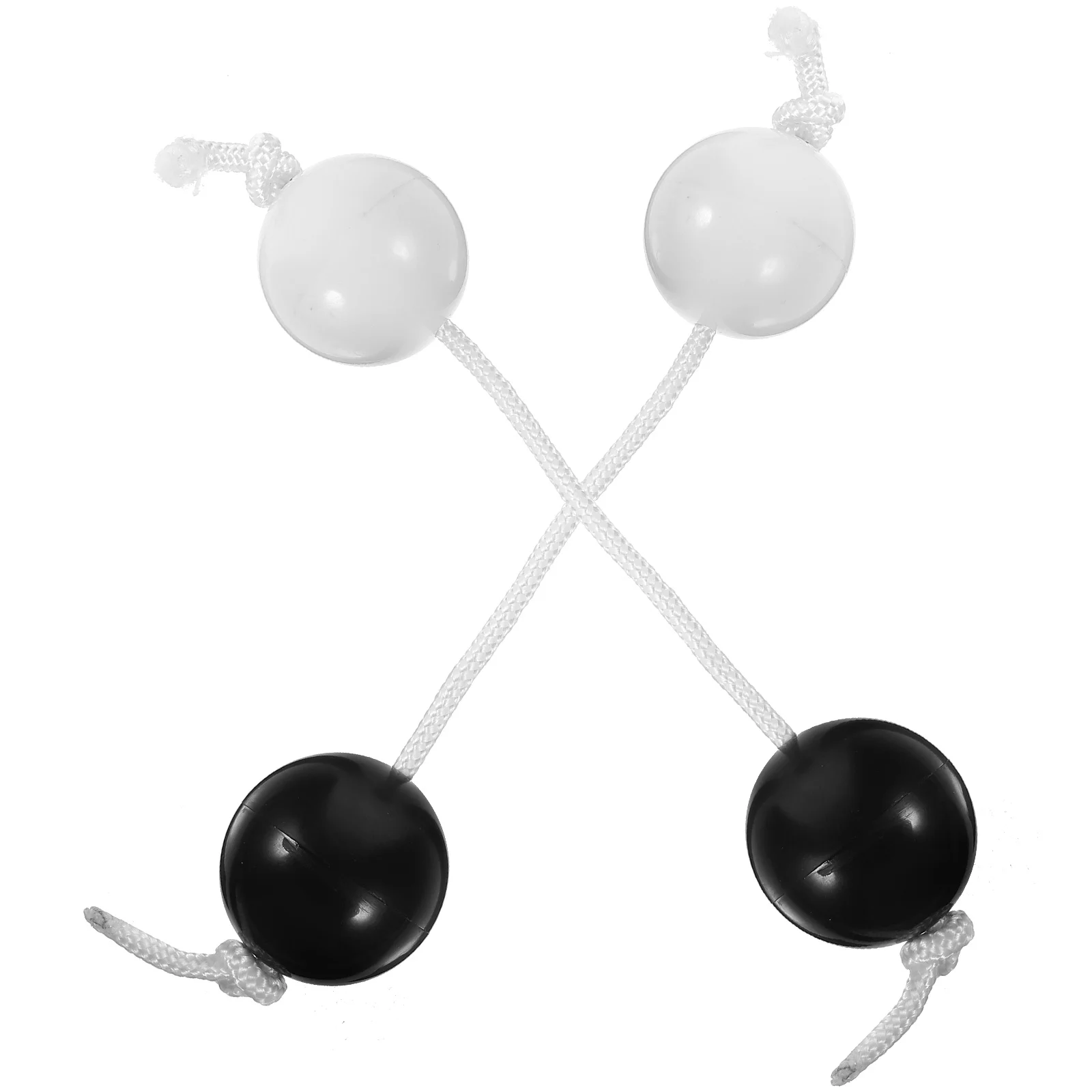

2 Pcs Double Ball Rhythm Child Musical Instruments Balls Shaker for Beginner Plastic