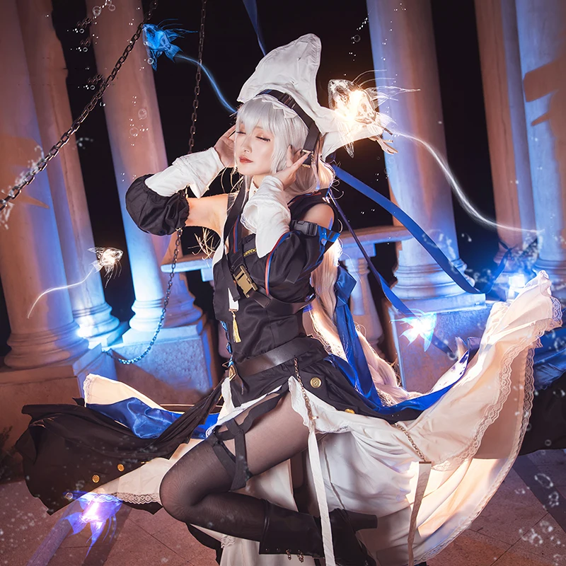 

New! Specter the Unchained Cosplay Cool Black Dress Shark Outfit Arknights clothing female Costume