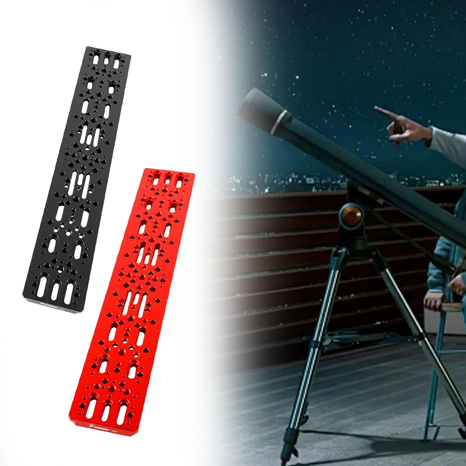 Telescope Dovetail Mounting Plate Rail Bar Holder for Easy Setup