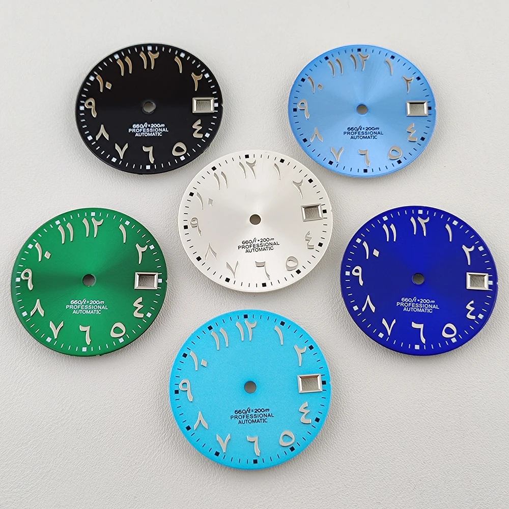 

28.5mm NH35 dial Arabic numerals dial Watch Dial for NH35/ NH36 Movement Modified Dials Watches Accessories
