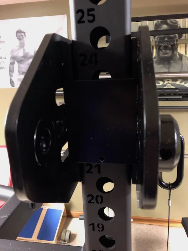 Bras De Brouilleur Réglables Pour Cage De Puissance - Home Gym, Musculation, Charge Max 200 Lb, Noir