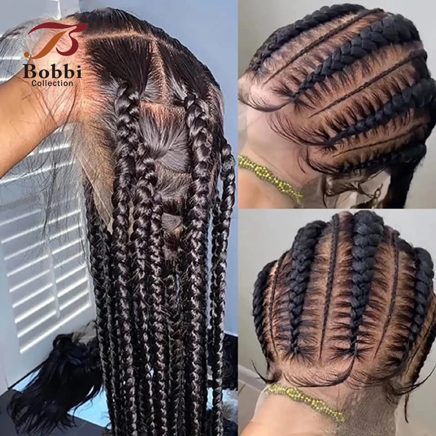 Full Lace Wig Human Hair Wig Silky Straight Pre-Plucked Transparent Lace Baby Hair Natural Color Virgin Remy BOBBI