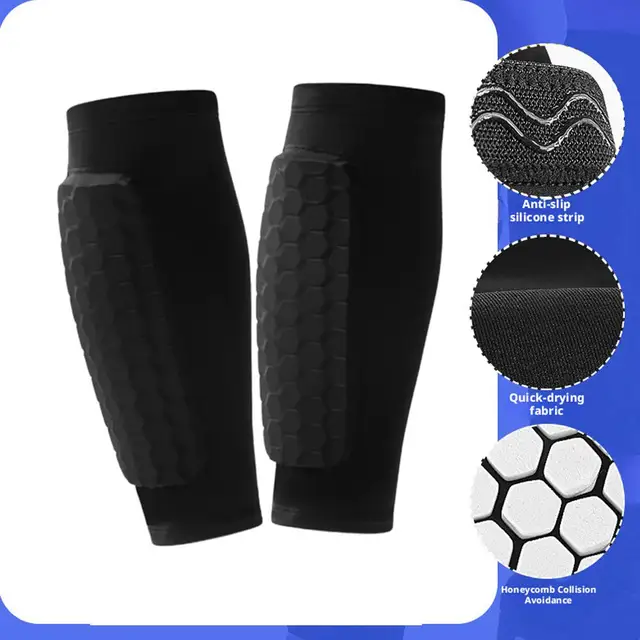 Ski Shin Guards EVA Foam Padding Impact Protection Breathable Moisture Wicking Comfort Fit for Skiing Sports Hand Washable Gift 3