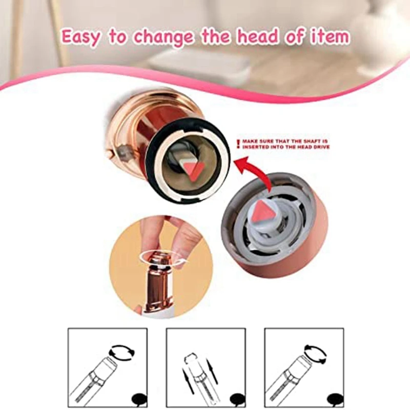 Women Facial Hair Remover Replacement Heads Generation 2 For Finishing Touch Facial Hair Removal Tool