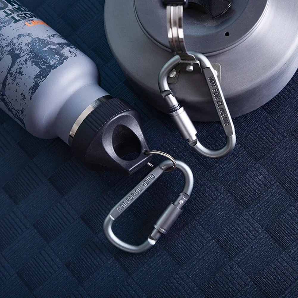 6-Piece Aluminum Alloy Outdoor Adventure Carabiner Set