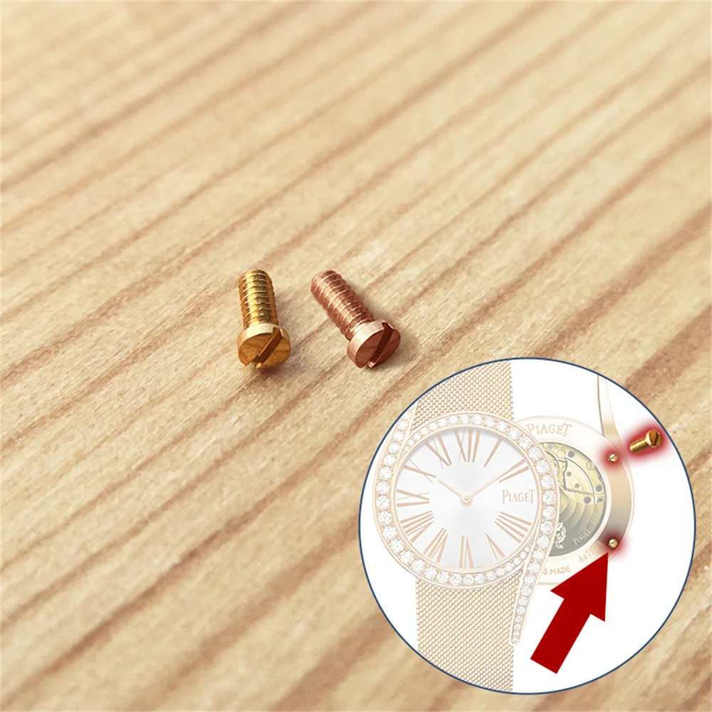 Vite Per Orologio In Oro 18 Carati Per Cassa Dell'Orologio Piaget Limelight Gala Posteriore