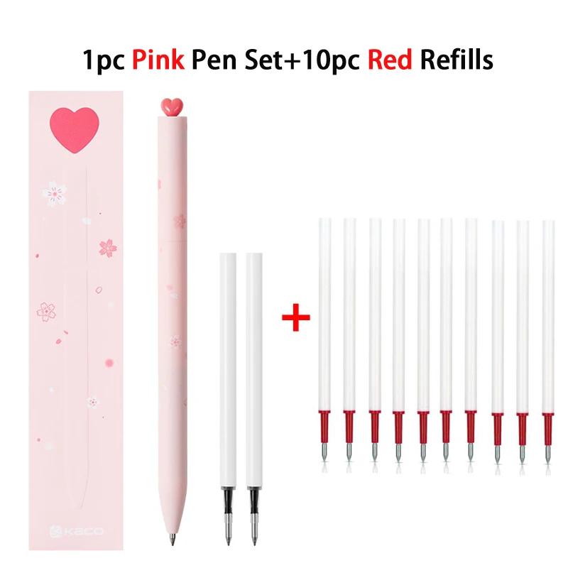 Kaco★ KACO Galaxy Gel Pens FIRST Heart Star Series Rotary