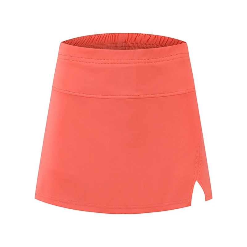 Kids Girls Tennis Skirt High Waisted Hip Lifting Skirt Pants Sports Yoga Tennis Child Fitness Jogging Workout Short Dress