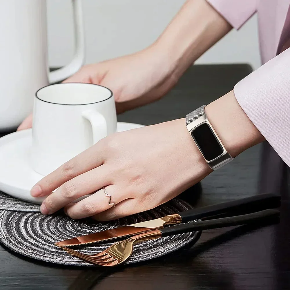 Enhanced Stainless Steel Magnetic Milanese Loop Band Replacement - Premium Wristband Strap