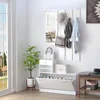 Combination Model Gate Cabinet with Shoe cabinet+Hang shelf+ Mirror 3