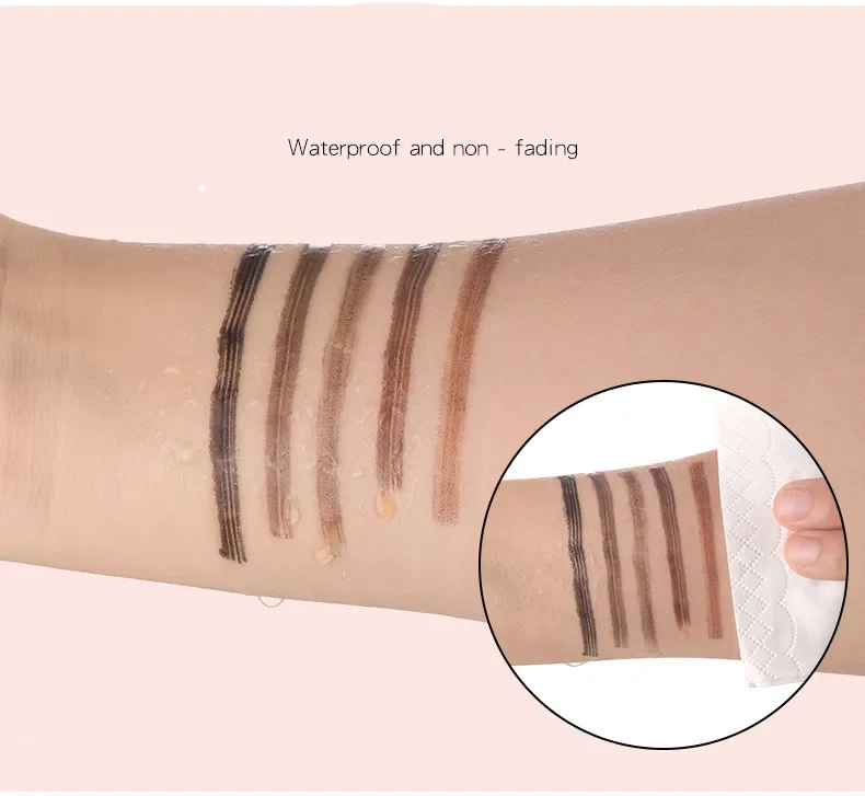 4D Microblading Eyebrow Pen 4 Forks Tip Eyebrow Tattoo Pencil Long Lasting Fine Sketch Liquid Waterproof Eye Brow Make Up Tattoo 6