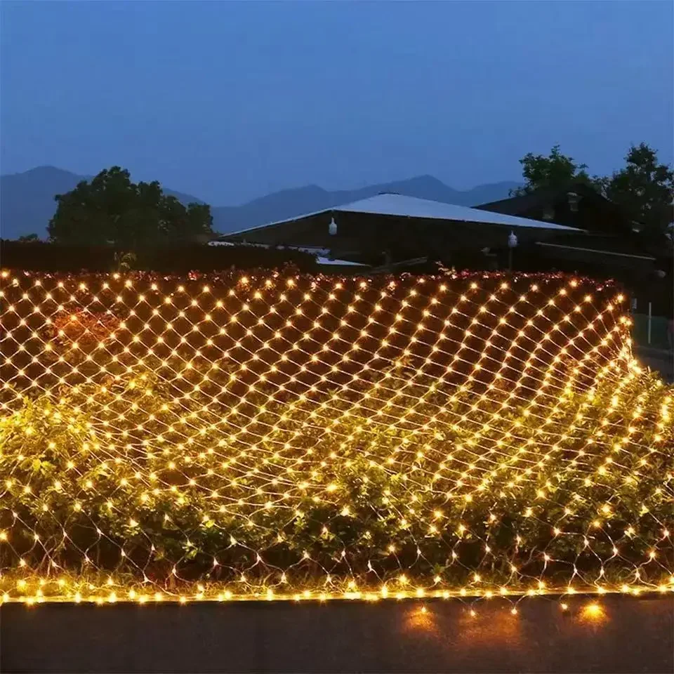 Waterproof LED Net String Lights for Festival and Party Decorations