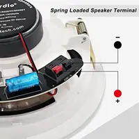 Herdio 4PCS 6.5" 600 Watts Bluetooth Ceiling Speakers Wired Home Recessed Speaker System Perfect For Indoor Kitchen Home Bedroom 2