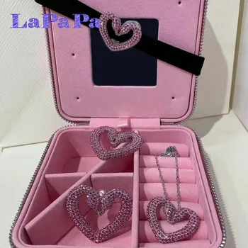 2025 Original Heart-Shaped Series Fine Jewelry Sets Fashion High Quality for Women Necklace Earrings Bracelet Ring Wedding Gifts 1