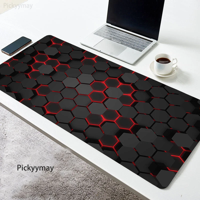 

Mouse Pad Large XXL Gamer Geometric Anti-slip Rubber Pad Gaming Mousepad Keyboard Laptop Computer Speed Office Desk Play Mats