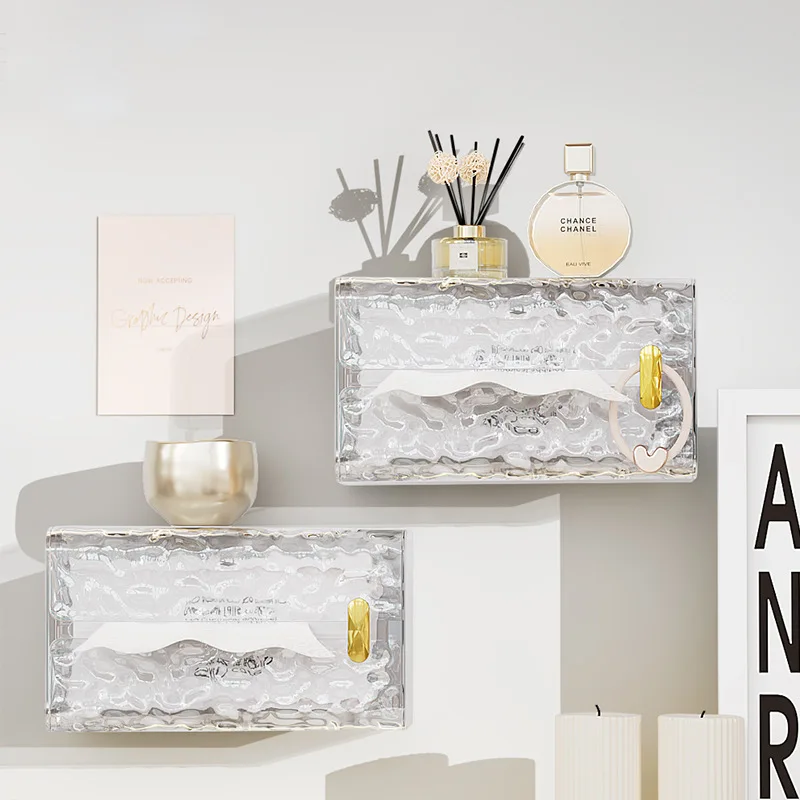 

Роскошный ящик для хранения ткани на лице, настенный креативный бытовой ящик для салфеток, кухонная коробка для салфеток вверх дном, Высококачественная салфетка