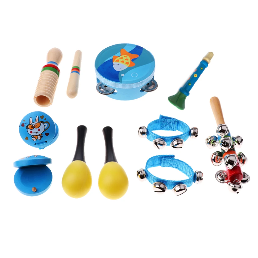 

Set of children toy Percussion Instrument Parts Gift for Teaching