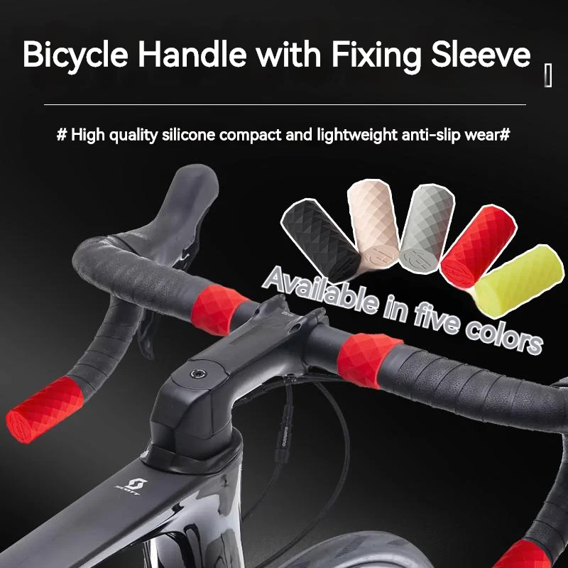 pcs Highway Bicycle Handlebar With Fixed Ring Brake Line Protective Sleeve Bend Handlebar Sleeve Riding Accessories