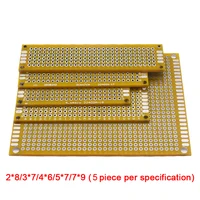 25Pcs White PCB Prototype Board Circuit Protoboard Universal Stripboard Prototyping 2X8 3X7 4X6 5X7 7X9cm 5Pcs Each Mixed - Image 5