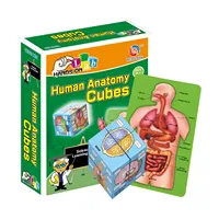 Human Body Organs Cube Book Science Classroom Demonstration Tools Toys Puzzle Human Anatomy Display For Kids Ages 6+ 1